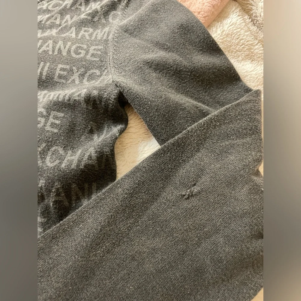Vintage Armani Exchange Men’s V-Neck Logo Sweater